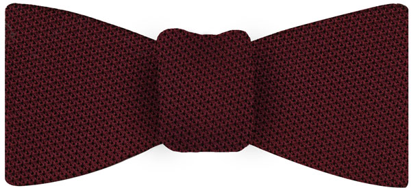 Dark Red Grenadine Fina Silk Bow Tie #GFBT-2