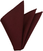 {[en]:Dark Red Grenadine Fina Silk Pocket Square