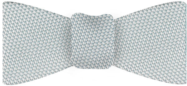 Sky Blue/Silver Grenadine Fina Silk Bow Tie GFBT-22