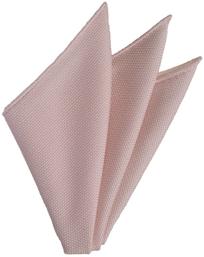 {[en]:Pink/Silver Grenadine Fina Silk Pocket Square