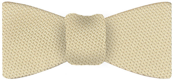 Light Yellow Grenadine Fina Silk Bow Tie #GFBT-26