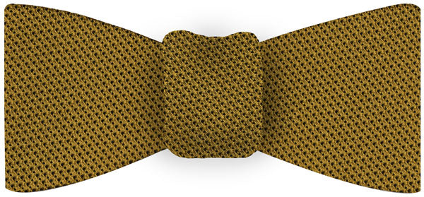 Dark Gold Grenadine Fina Silk Bow Tie #GFBT-28