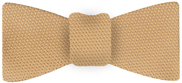 Cream Grenadine Fina Silk Bow Tie #GFBT-30