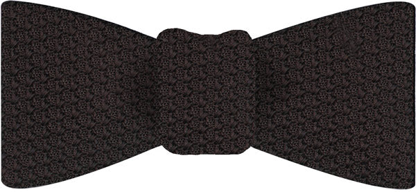 {[en]:Bitter Chocolate Prometeo Grenadine Silk Bow Tie