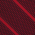 {[en]:Red Stripe On Midnight Blue With Red Grenadine Fina Stripe Silk Pocket Square