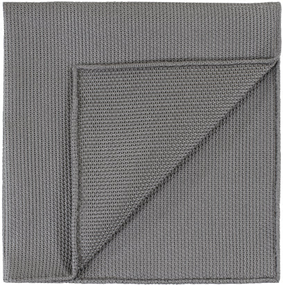 {[en]:Gray Piccola Grenadine Silk Pocket Squares
