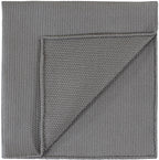{[en]:Gray Piccola Grenadine Silk Pocket Squares