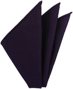 {[en]:Dark Purple Piccola Grenadine Silk Pocket Squares