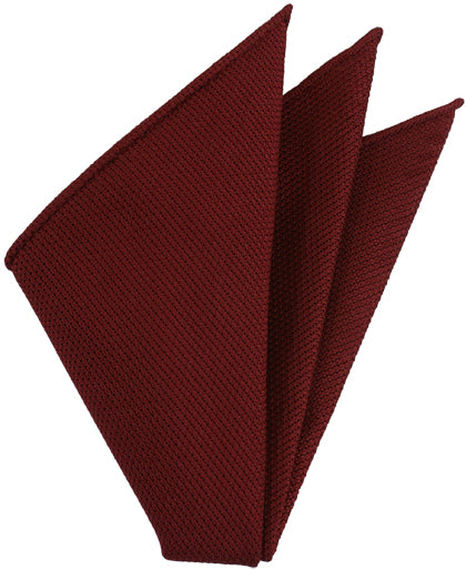 {[en]:Red Piccola Grenadine Silk Pocket Squares