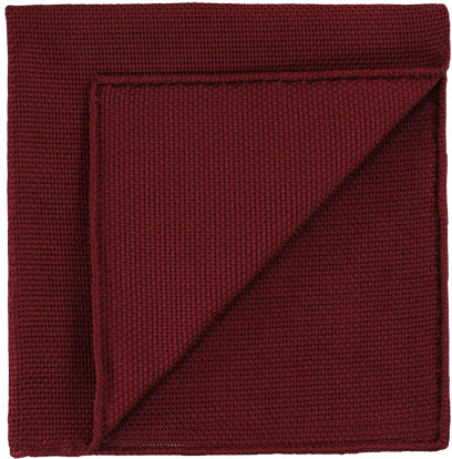{[en]:Medium Red Piccola Grenadine Silk Pocket Squares