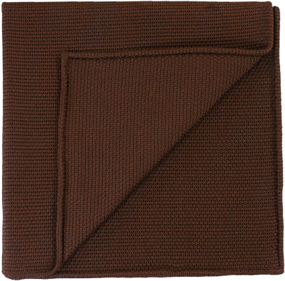 {[en]:Chocolate Piccola Grenadine Silk Pocket Squares
