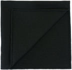 {[en]:Black Piccola Grenadine Silk Pocket Square