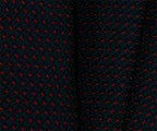 {[en]:Bright Red on Midnight Blue Grenadine Pin Dot Silk Pocket Square