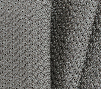 {[en]:Gray Prometeo Grenadine Silk Pocket Square