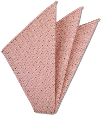 {[en]:Peach Prometeo Grenadine Silk Pocket Square