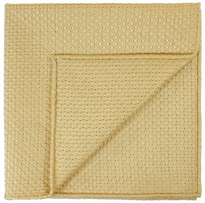 {[en]:Corn Yellow Prometeo Grenadine Silk Pocket Square