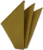 {[en]:Dark Sienna Prometeo Grenadine Silk Pocket Square