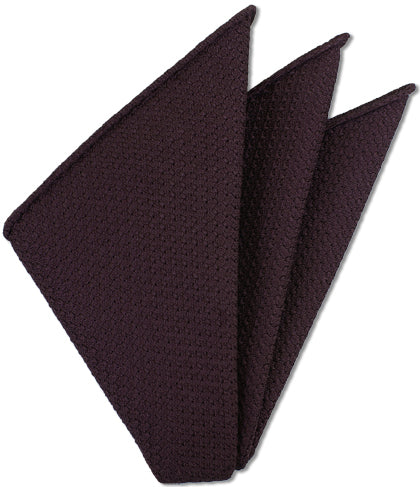 {[en]:Reddish Purple Prometeo Grenadine Silk Pocket Square