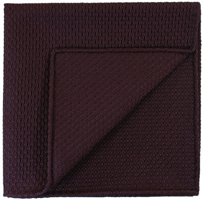 {[en]:Reddish Purple Prometeo Grenadine Silk Pocket Square