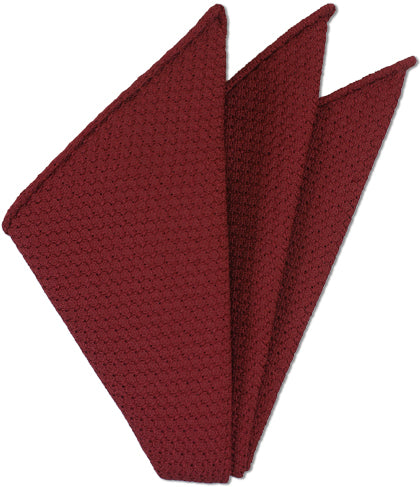 {[en]:Red Prometeo Grenadine Silk Pocket Square