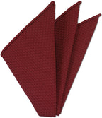 {[en]:Red Prometeo Grenadine Silk Pocket Square