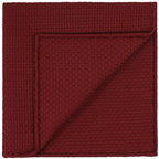 {[en]:Red Prometeo Grenadine Silk Pocket Square