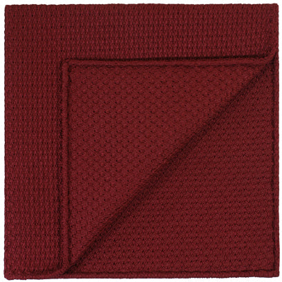 {[en]:Red Prometeo Grenadine Silk Pocket Square