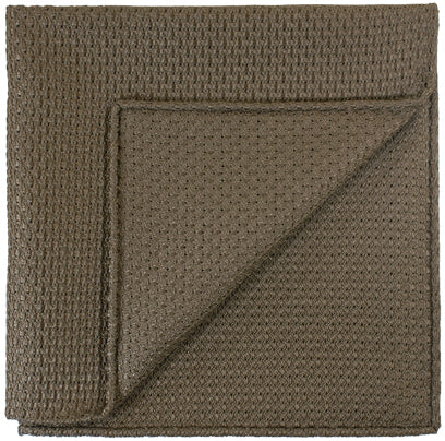 {[en]:Light Brown Prometeo Grenadine Silk Pocket Square