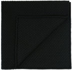 {[en]:Black Prometeo Grenadine Silk Pocket Square
