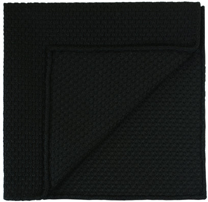 {[en]:Black Prometeo Grenadine Silk Pocket Square