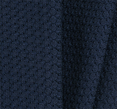 {[en]:Navy Blue Prometeo Grenadine Silk Pocket Square