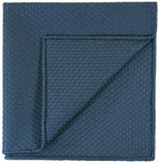 {[en]:Slate Blue Prometeo Grenadine Silk Pocket Square