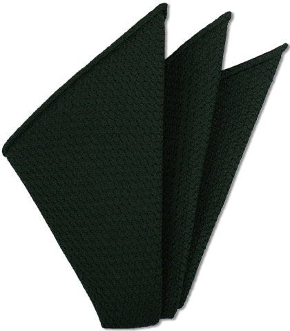 {[en]:Forest Green Prometeo Grenadine Silk Pocket Square