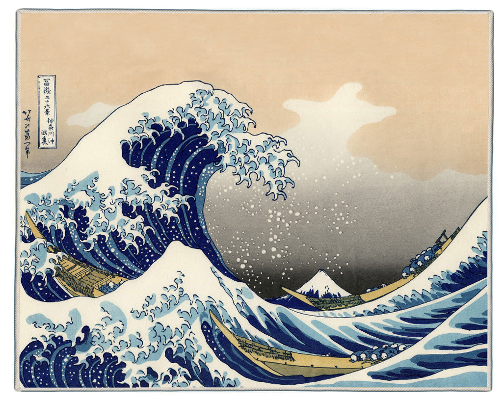 {[en]:The Big Wave of Kanagawa Hokusai Print Pocket Rectangle