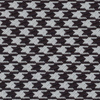 {[en]:Black & White Hounds Tooth Silk Pocket Square