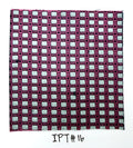 Dark Fuchsia, Midnight Blue & Silver Gray Pattern Silk Tie IPT-16