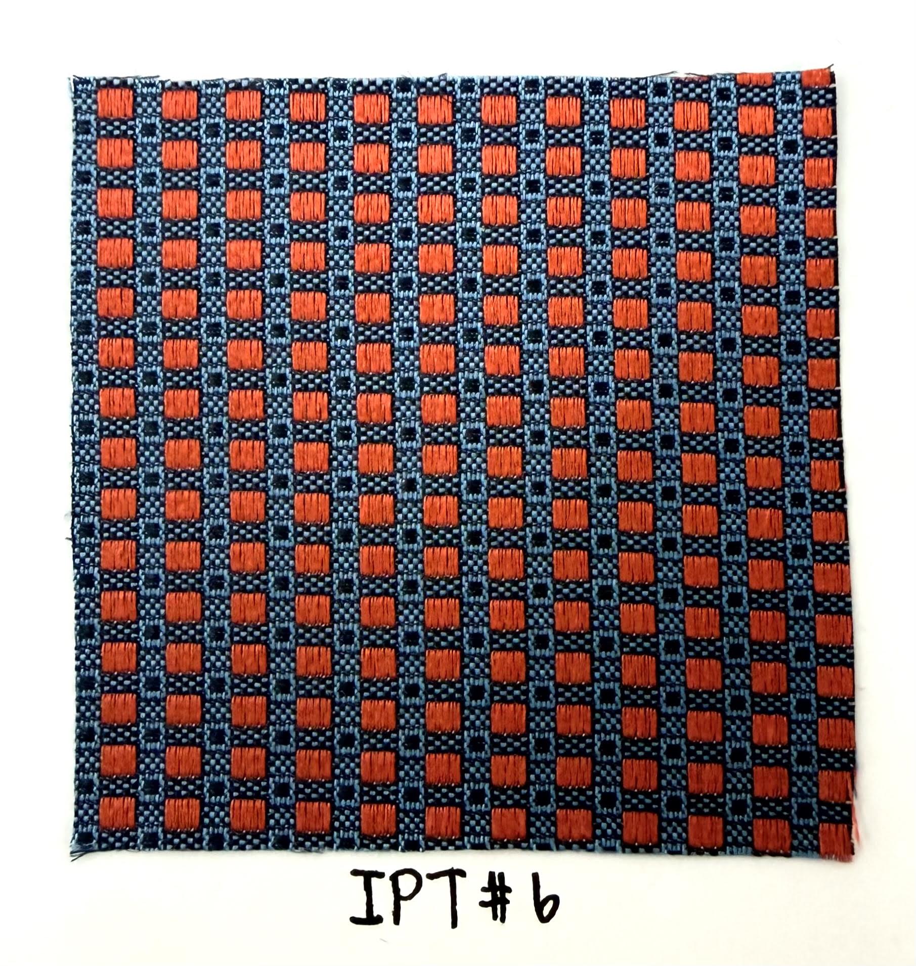 Red/Pink & Midnight Blue on Sky Blue Pattern Silk Tie IPT- 6