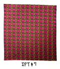 Dark Fuchsia & Gold on Brown Pattern Silk Bow Tie IPBT-7