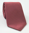 Dark Fuchsia & Gold on Brown Pattern Silk Tie IPT-7