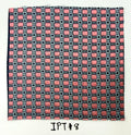 Rose Pink & Midnight Blue on Powder Blue Pattern Silk Bow Tie IPBT-8