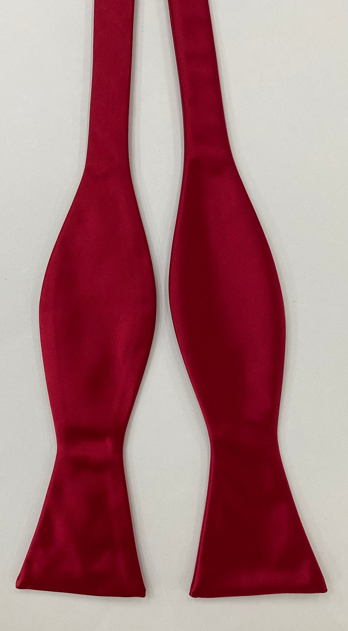 Red Satin Silk Bow Tie #ISABT-9