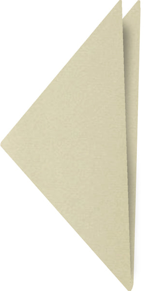 {[en]:Light Cream Satin Silk Pocket Square