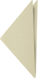 {[en]:Light Cream Satin Silk Pocket Square