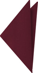 Dark Red Satin Silk Pocket Square #10