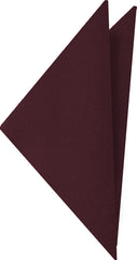 Burgundy Satin Silk Pocket Square