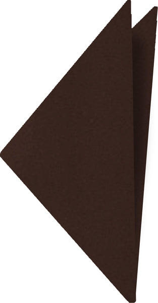 Chocolate Satin Silk Pocket Square