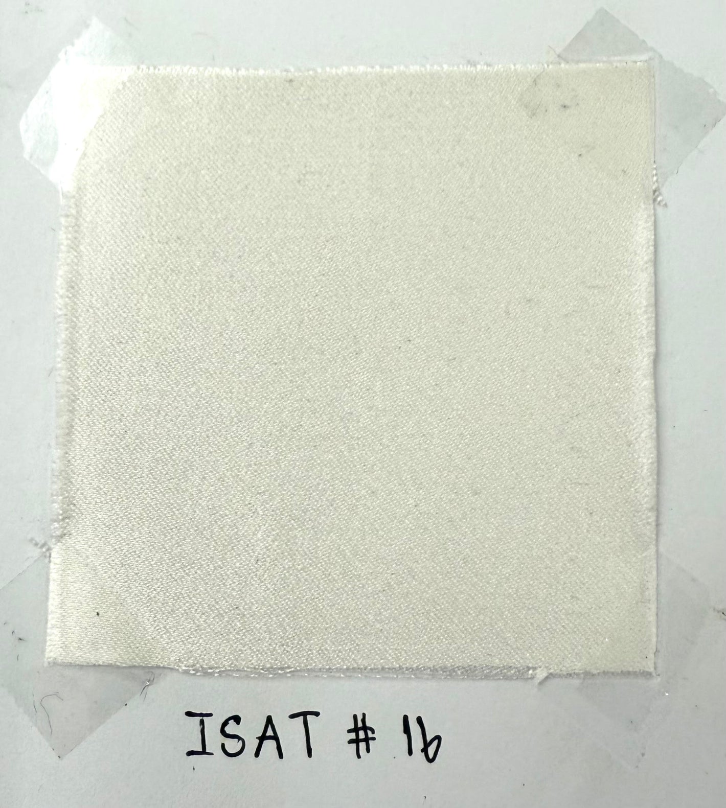 Natural White Italian Satin Silk Pocket Square ISAP-16