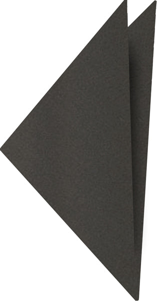 {[en]:Dark Charcoal Gray Satin Silk Pocket Square