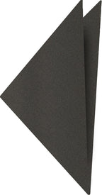 {[en]:Dark Charcoal Gray Satin Silk Pocket Square
