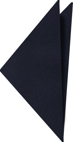 Dark Navy Satin Silk Pocket Square